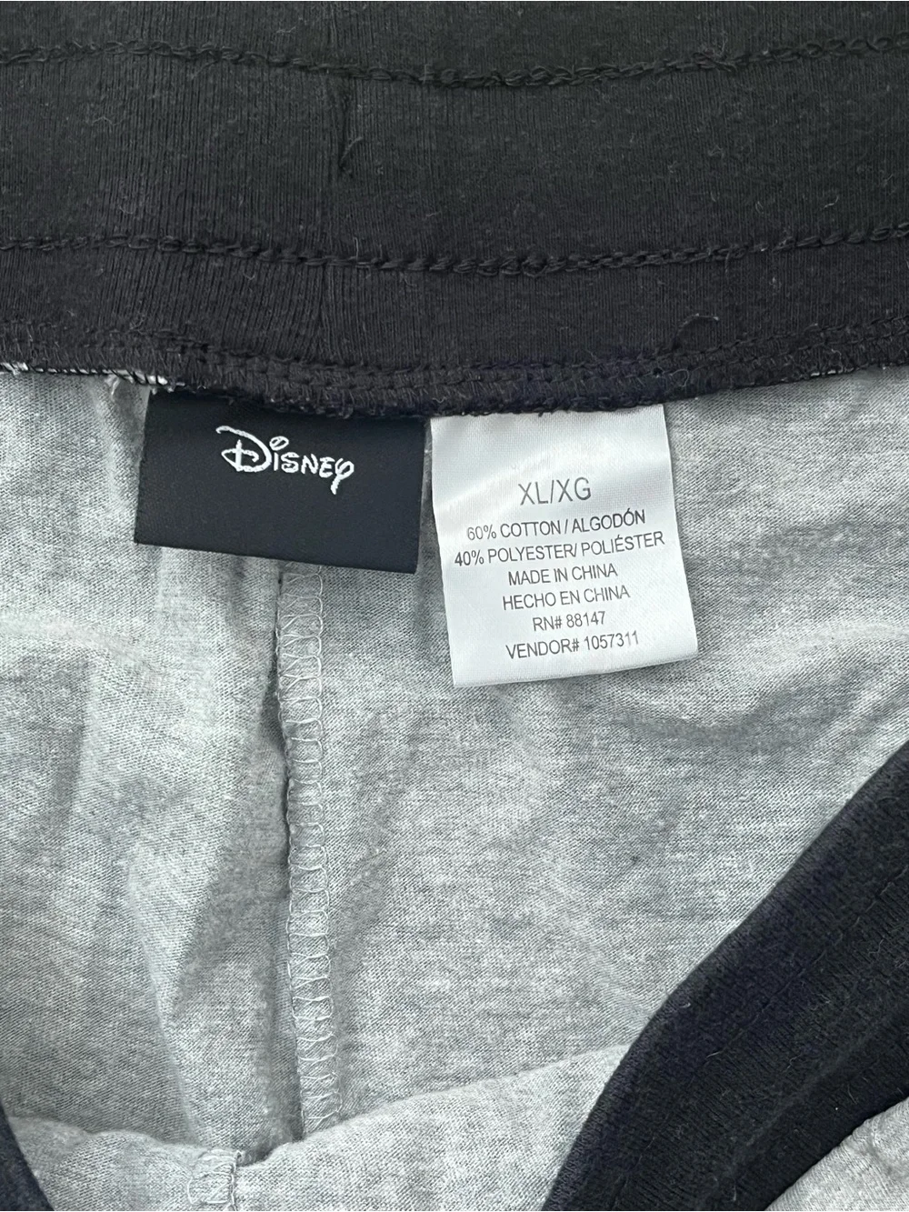 Disney Grey & Black Mickey Mouse Jogger Pants - Picture 2 of 4